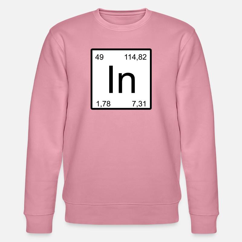 Indium Minimal Element Typography - Stanley/Stella Unisex Bio-Sweatshirt CHANGER  - Lila Traum