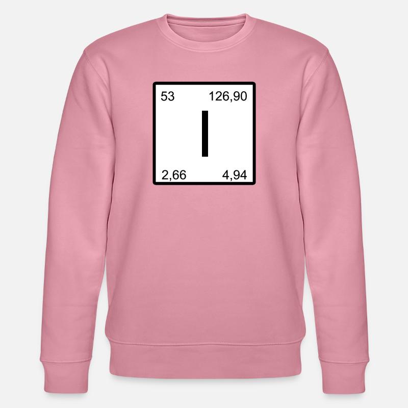 Iod Jod Element Periodensystem Elementsymbol - Stanley/Stella Unisex Bio-Sweatshirt CHANGER  - Lila Traum