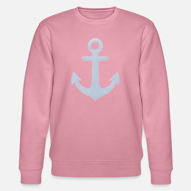Minimalistischer nautischer Pastellanker - Stanley/Stella Unisex Bio-Sweatshirt CHANGER  - Lila Traum
