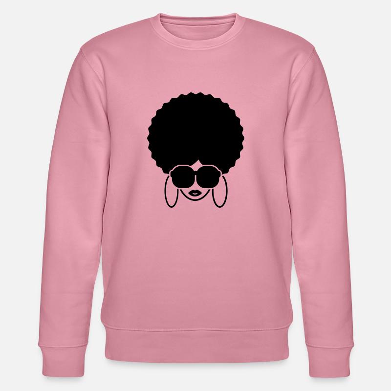 afro_queen__f1 - Stanley/Stella Unisex Bio-Sweatshirt CHANGER  - Lila Traum