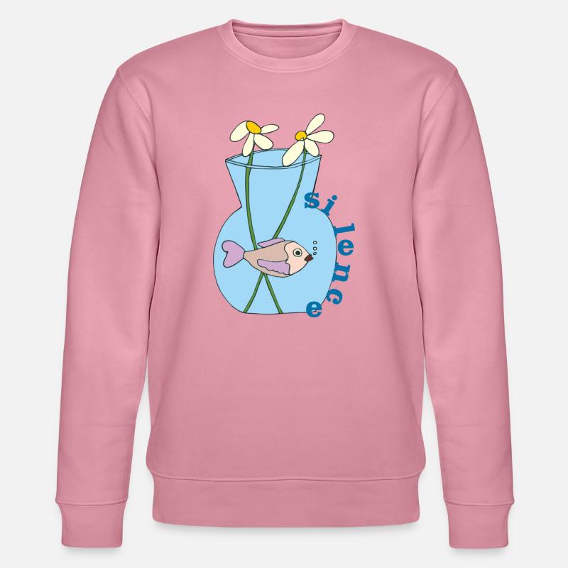fisch im glas - Stanley/Stella Unisex Bio-Sweatshirt CHANGER  - Lila Traum