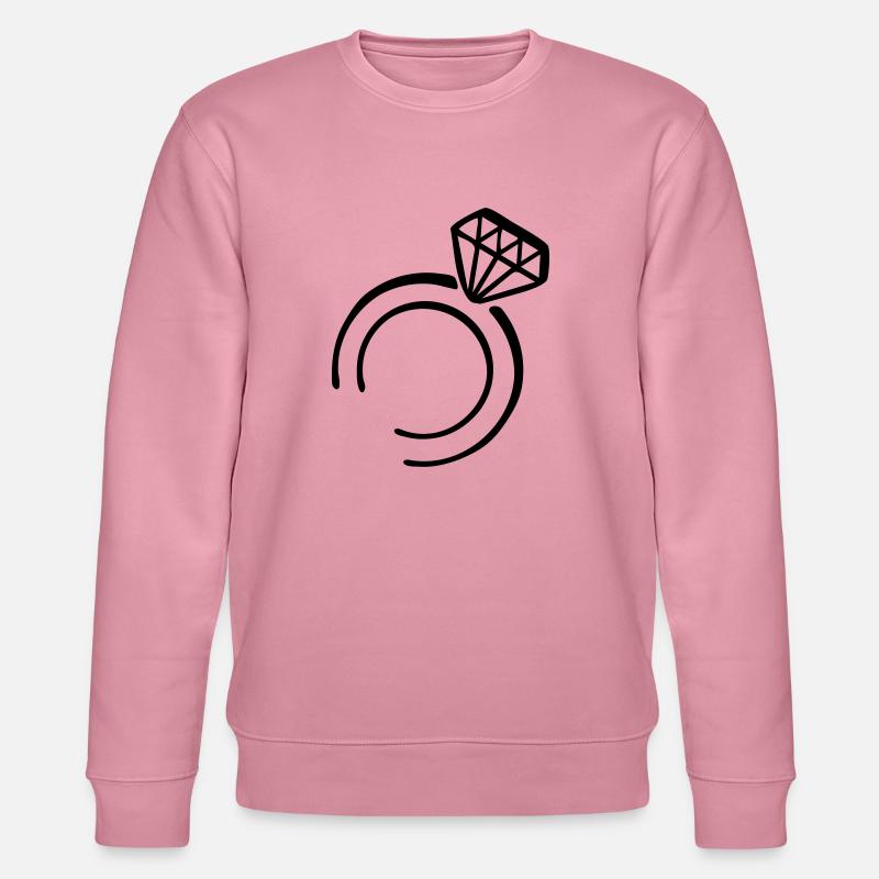 diamant_ring__f1 - Stanley/Stella Unisex Bio-Sweatshirt CHANGER  - Lila Traum