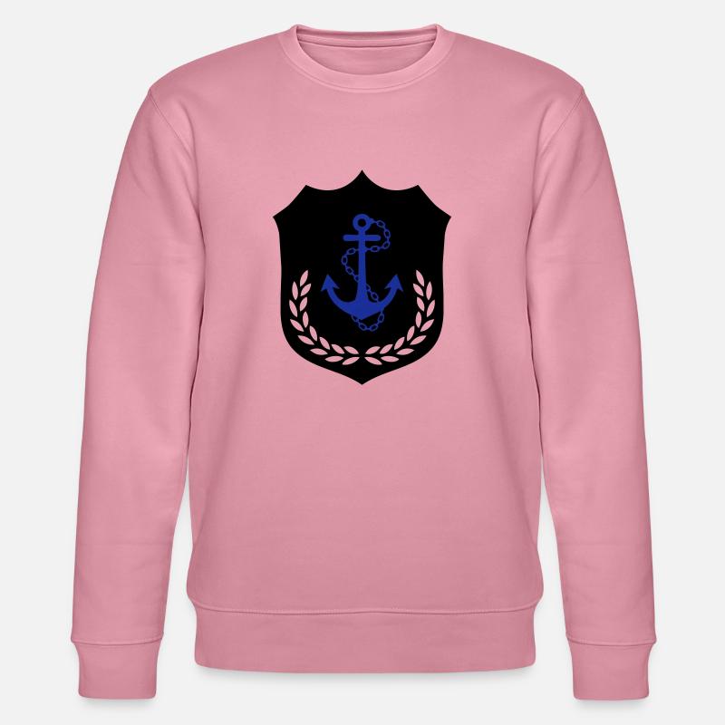 anker_wappen_2 - Stanley/Stella Unisex Bio-Sweatshirt CHANGER  - Lila Traum
