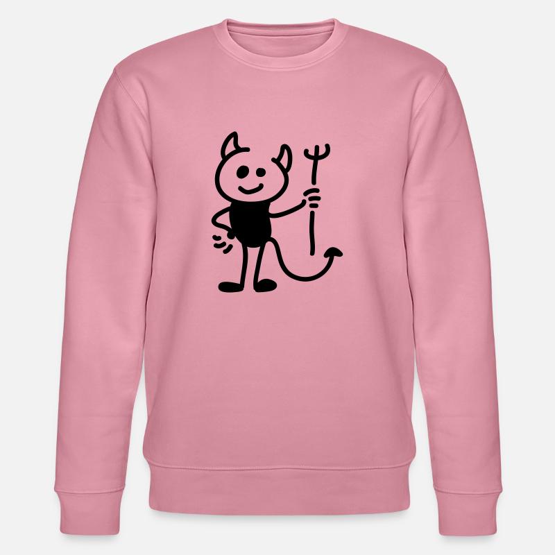 Little Devil - Line - Stanley/Stella CHANGER Unisex Organic Sweatshirt - lilac dream