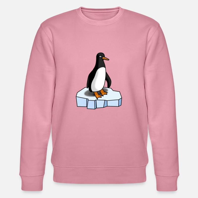 Süsser Pinguin - Stanley/Stella Unisex Bio-Sweatshirt CHANGER  - Lila Traum