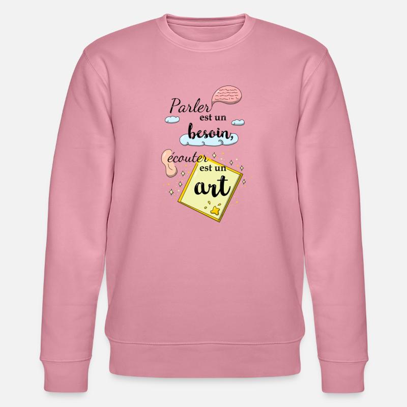 Ecouter est un art - Sweat bio CHANGER Stanley/Stella Unisexe - lilas onirique