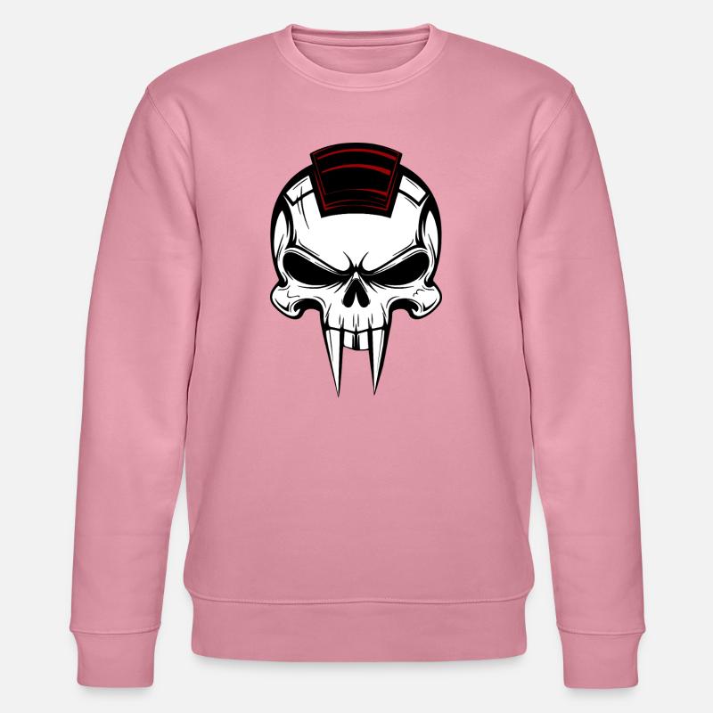 Vampirschädel - Stanley/Stella Unisex Bio-Sweatshirt CHANGER  - Lila Traum