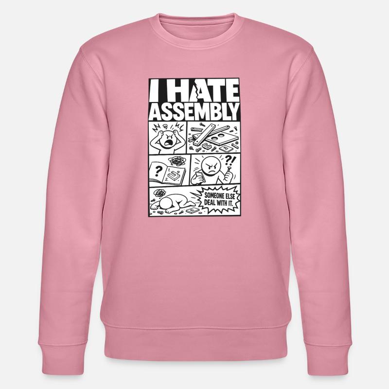 I Hate Assembly Instructions - Stanley/Stella CHANGER Unisex Organic Sweatshirt - lilac dream