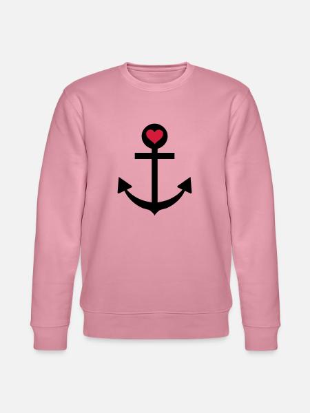 anchor captain star love - Stanley/Stella CHANGER Unisex Organic Sweatshirt - lilac dream