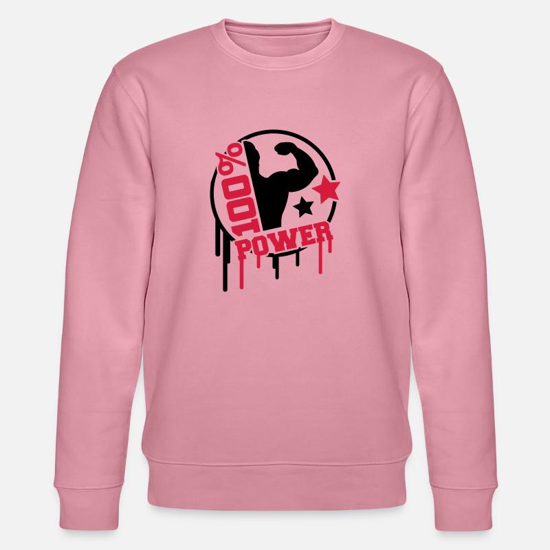 power_100_splat_co2 - Stanley/Stella Unisex Bio-Sweatshirt CHANGER  - Lila Traum
