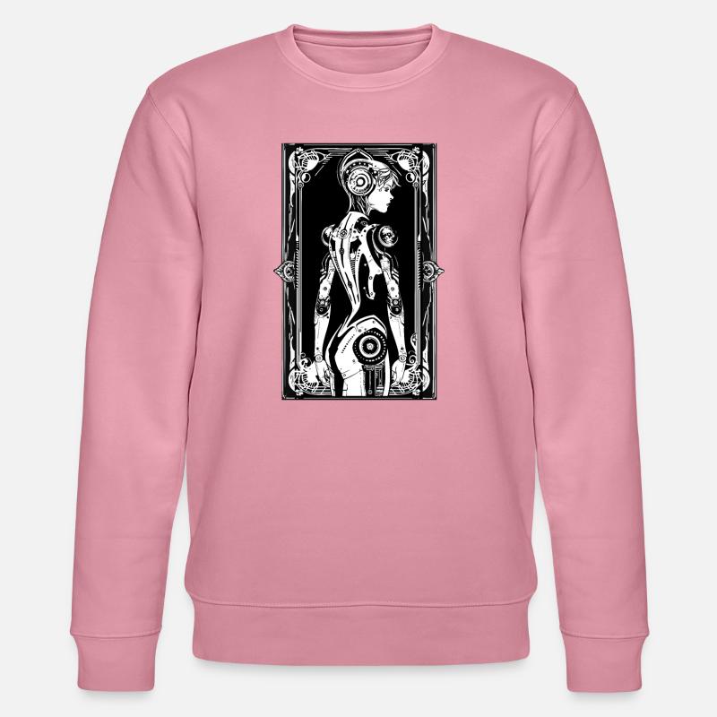 Android Art Nouveau - Stanley/Stella Unisex Bio-Sweatshirt CHANGER  - Lila Traum