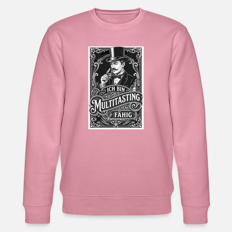 Whisky Ich bin Multitastingfähig - Stanley/Stella Unisex Bio-Sweatshirt CHANGER  - Lila Traum