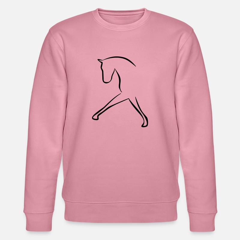 Pferd - Stanley/Stella Unisex Bio-Sweatshirt CHANGER  - Lila Traum
