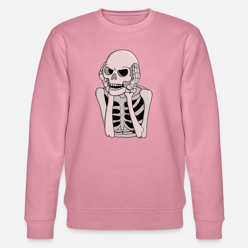 Ängstliche Skelettskizze - Stanley/Stella Unisex Bio-Sweatshirt CHANGER  - Lila Traum