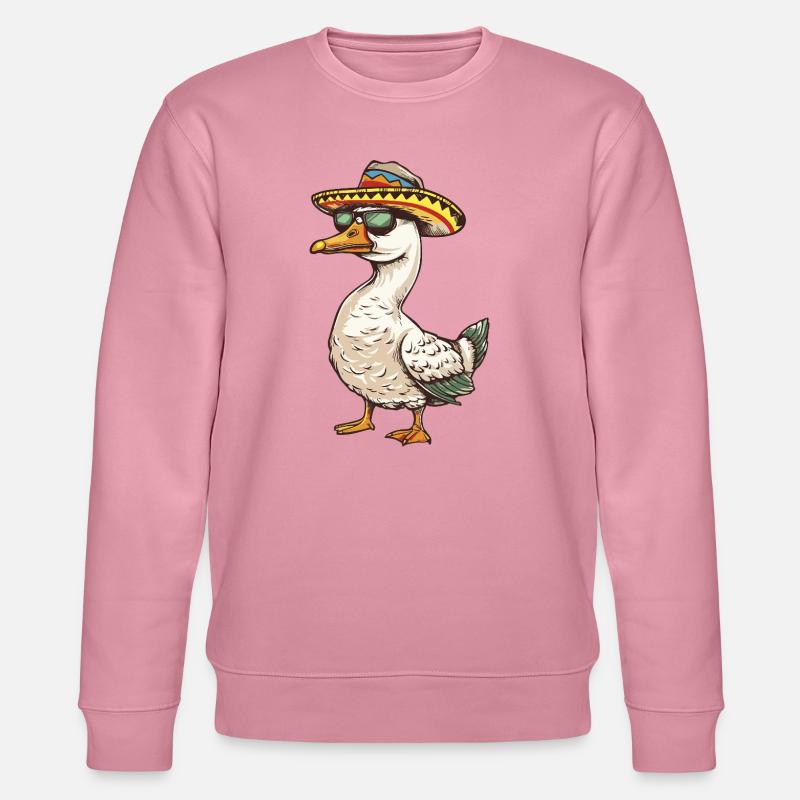 Gans Comic Lustig Sombrero - Stanley/Stella Unisex Bio-Sweatshirt CHANGER  - Lila Traum