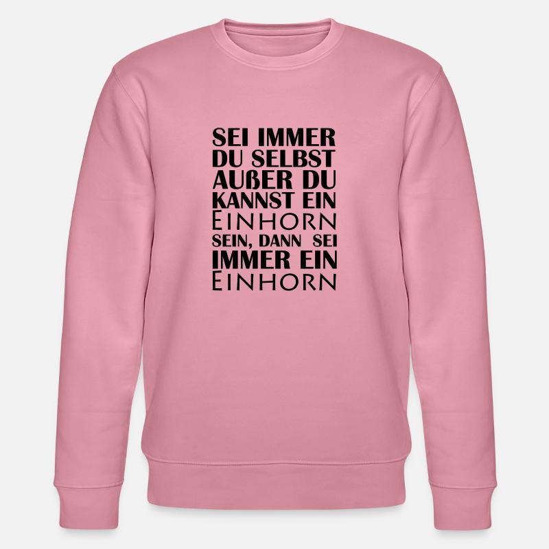 einhorn_sein_01 - Stanley/Stella Unisex Bio-Sweatshirt CHANGER - Lila Traum