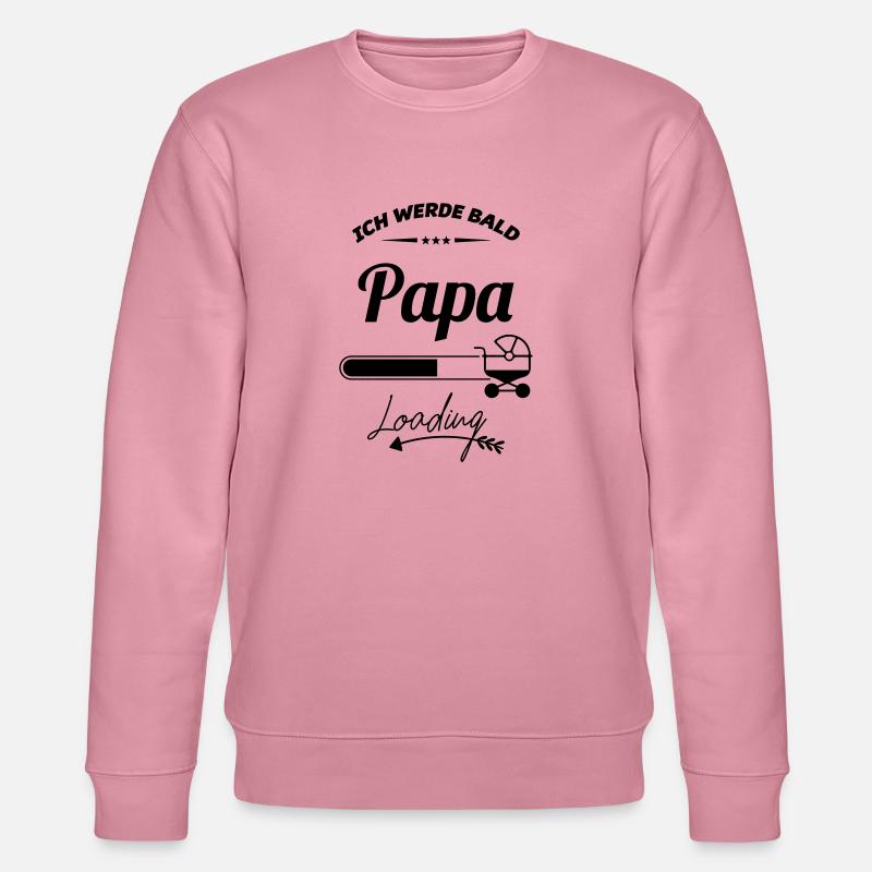 ich werde bald papa - Stanley/Stella Unisex Bio-Sweatshirt CHANGER  - Lila Traum