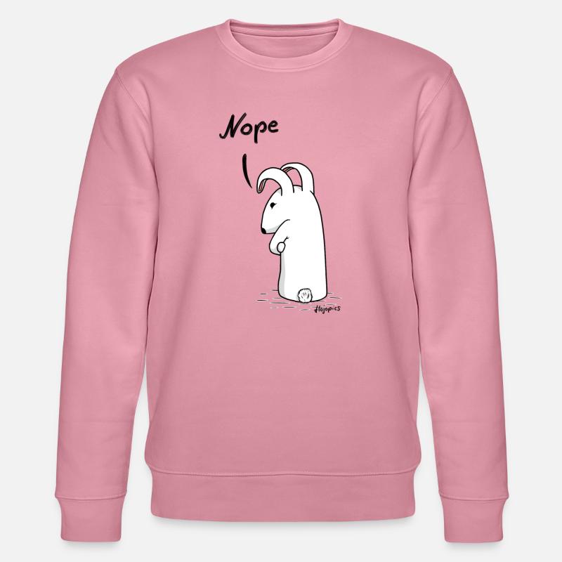 Grummelhase "Nope" - Stanley/Stella Unisex Bio-Sweatshirt CHANGER  - Lila Traum