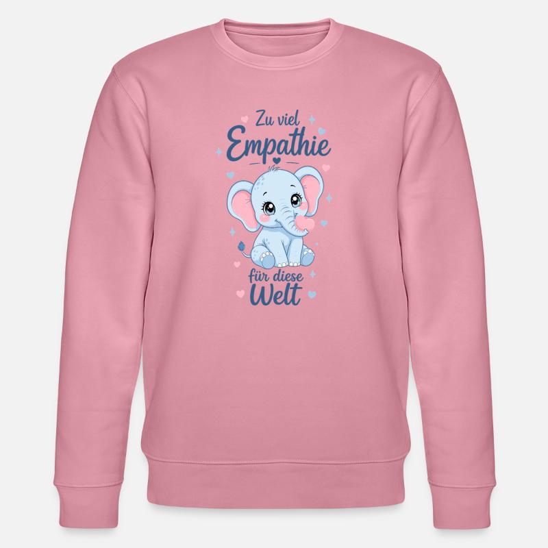 Empathie Elefant Geschenk - Stanley/Stella Unisex Bio-Sweatshirt CHANGER  - Lila Traum