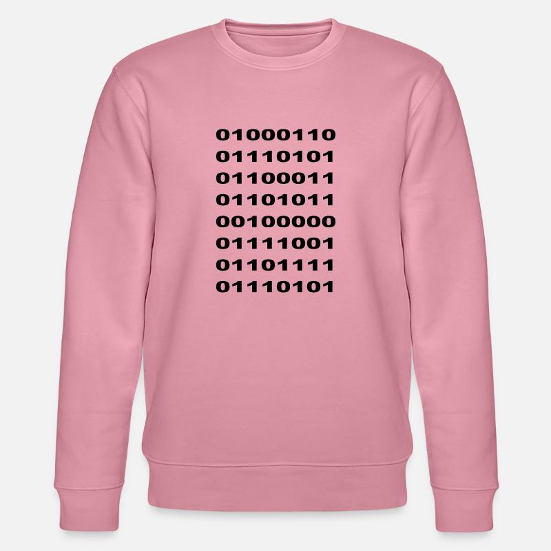 "Fuck You" Binary - Stanley/Stella Unisex Bio-Sweatshirt CHANGER  - Lila Traum