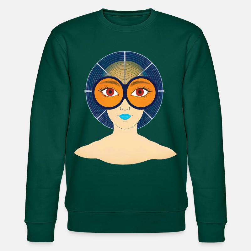 BEFREIE DEINEN GEIST #2 – nette Leute - Stanley/Stella Unisex Bio-Sweatshirt CHANGER  - Forest