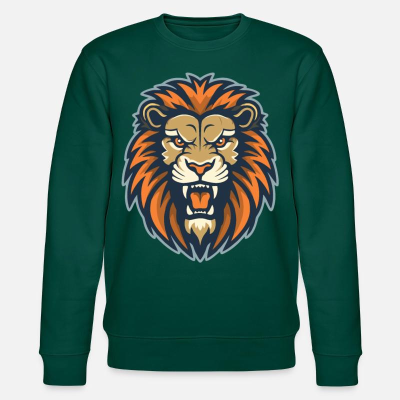 Ein brüllender Löwe - Stanley/Stella Unisex Bio-Sweatshirt CHANGER  - Forest