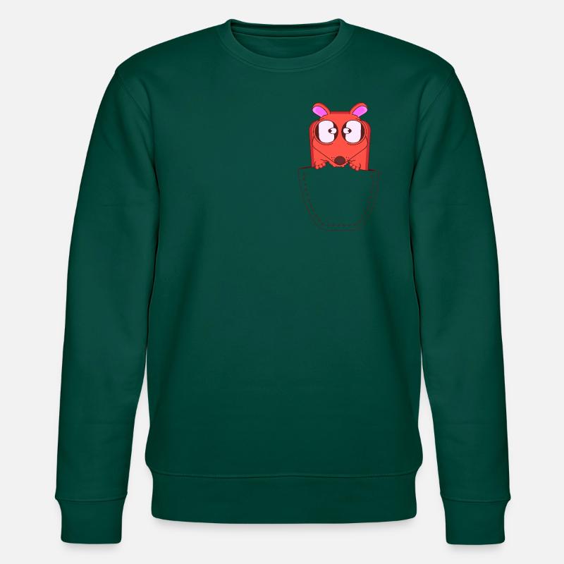 ICH ESSE DICH - Stanley/Stella Unisex Bio-Sweatshirt CHANGER  - Forest