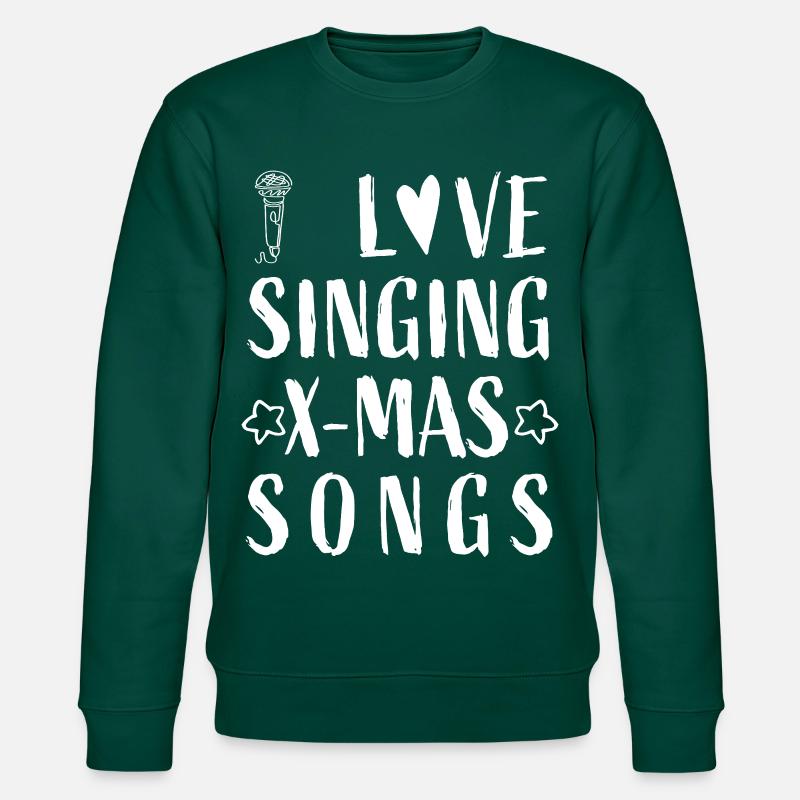 Micro - J’adore chanter Noël - Sweat bio CHANGER Stanley/Stella Unisexe - forêt
