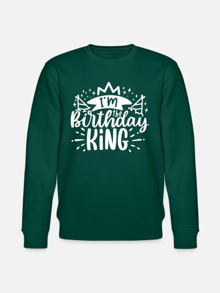 Birthday King Party Motiv - Stanley/Stella Unisex Bio-Sweatshirt CHANGER - Forest