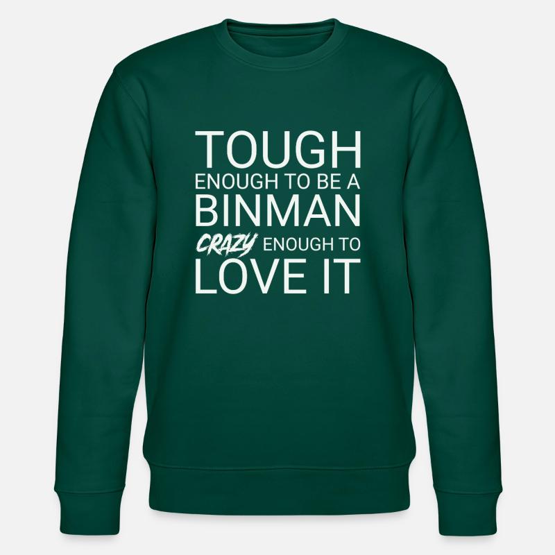 Binman Crazy - Stanley/Stella Unisex Bio-Sweatshirt CHANGER  - Forest