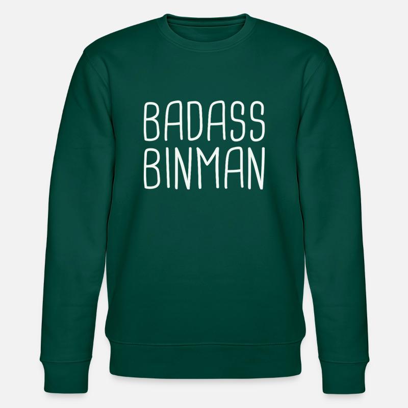 Binman Badass - Stanley/Stella Unisex Bio-Sweatshirt CHANGER  - Forest