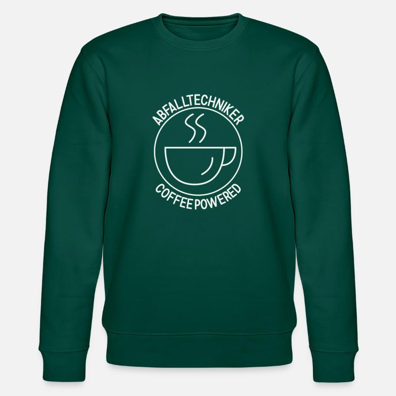 Waste Technician Coffee Powered - Stanley/Stella CHANGER Unisex Organic Sweatshirt - forest