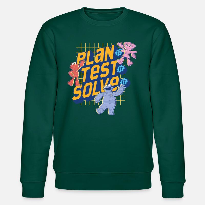 Mecha Builders Team Plan It, Test It, Solve It - Stanley/Stella CHANGER Unisex Organic Sweatshirt - forest