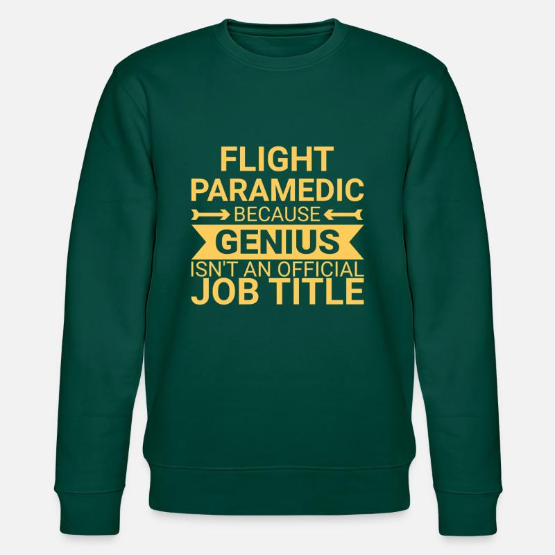 Flight Paramedic Genius Luftrettung - Stanley/Stella Unisex Bio-Sweatshirt CHANGER - Forest