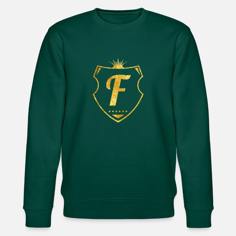 F buchstabe gold - Stanley/Stella Unisex Bio-Sweatshirt CHANGER  - Forest