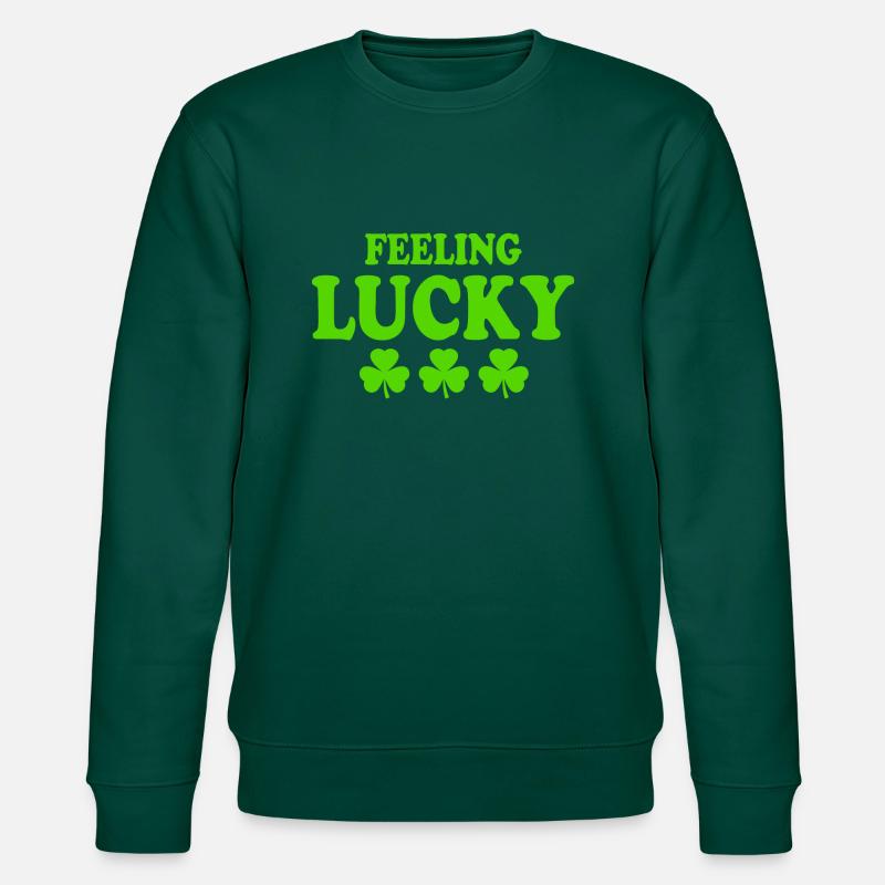 feeling lucky - Stanley/Stella Unisex Bio-Sweatshirt CHANGER  - Forest