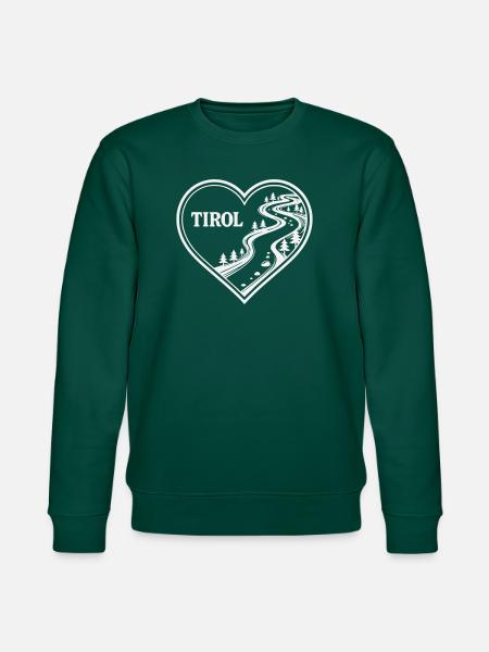 Tirol Herz Alpenweg - Stanley/Stella Unisex Bio-Sweatshirt CHANGER  - Forest