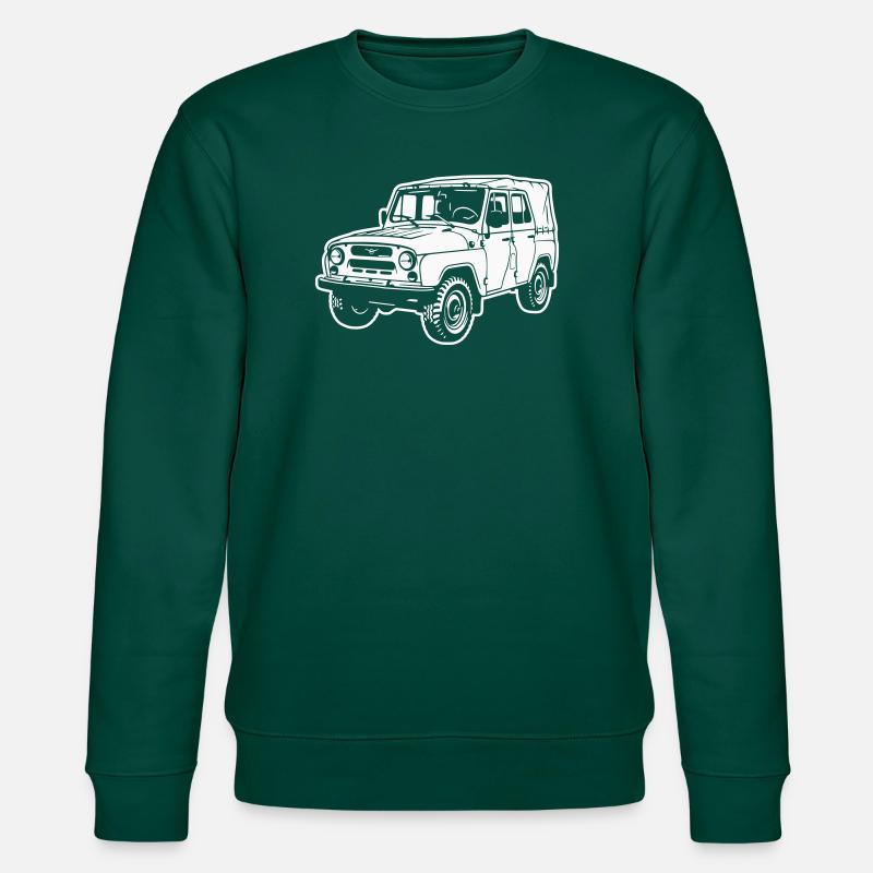UAZ off-road vehicle (difference image) - Stanley/Stella CHANGER Unisex Organic Sweatshirt - forest