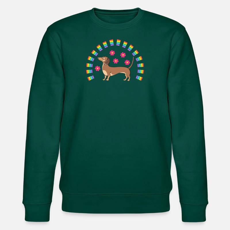 Dackelwurst Hund - Stanley/Stella Unisex Bio-Sweatshirt CHANGER  - Forest