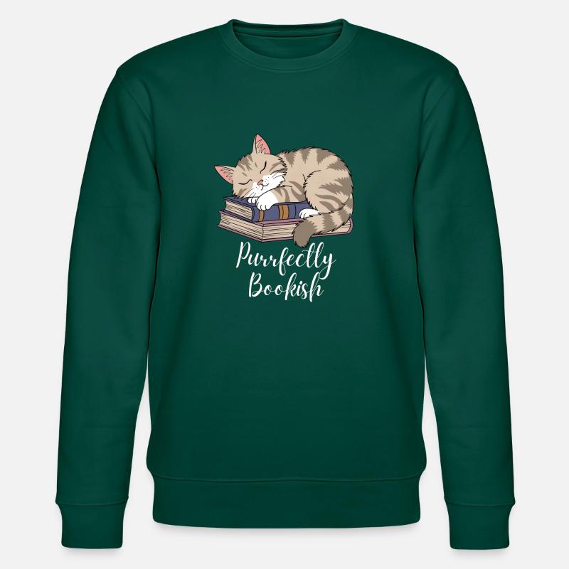 Perfekter Bücherwurm - Stanley/Stella Unisex Bio-Sweatshirt CHANGER  - Forest