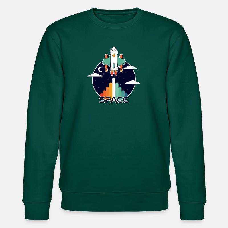 Raum und retro - Stanley/Stella Unisex Bio-Sweatshirt CHANGER  - Forest