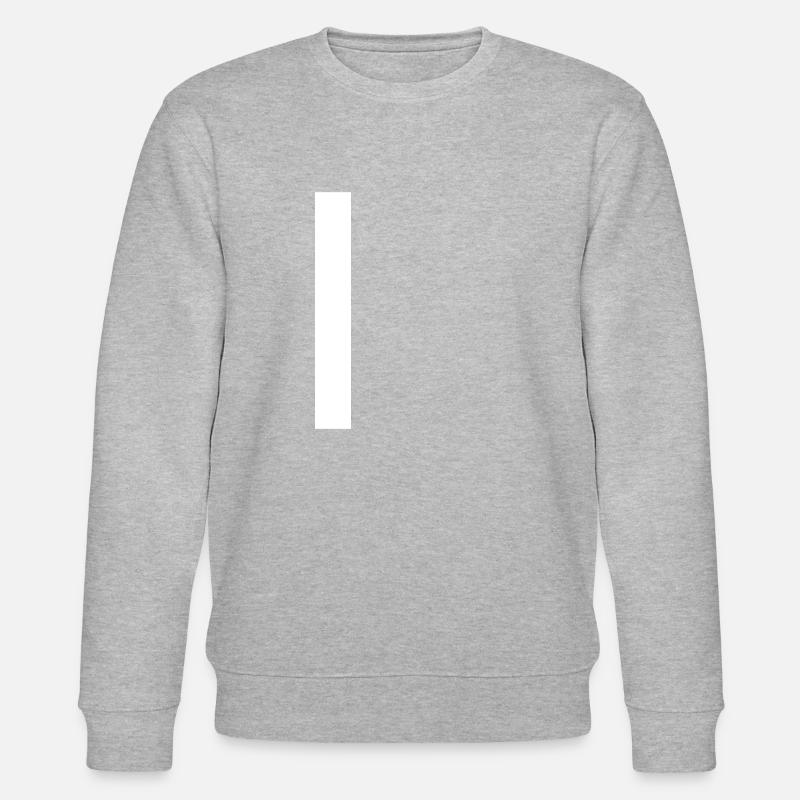 White bar Nice + simple - Stanley/Stella CHANGER Unisex Organic Sweatshirt - heather grey
