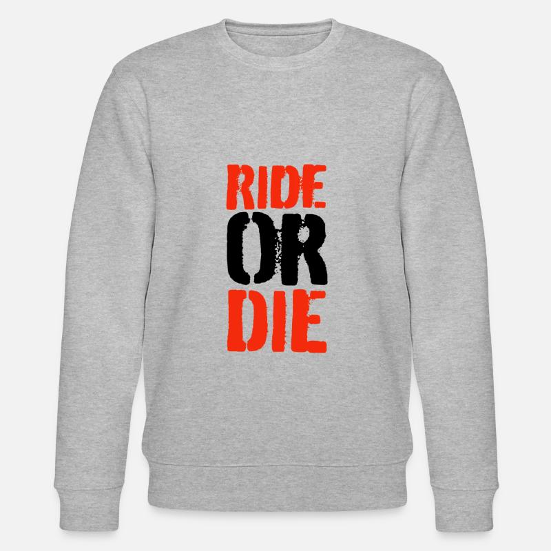 Ride or Die - Stanley/Stella Unisex Bio-Sweatshirt CHANGER - Grau meliert