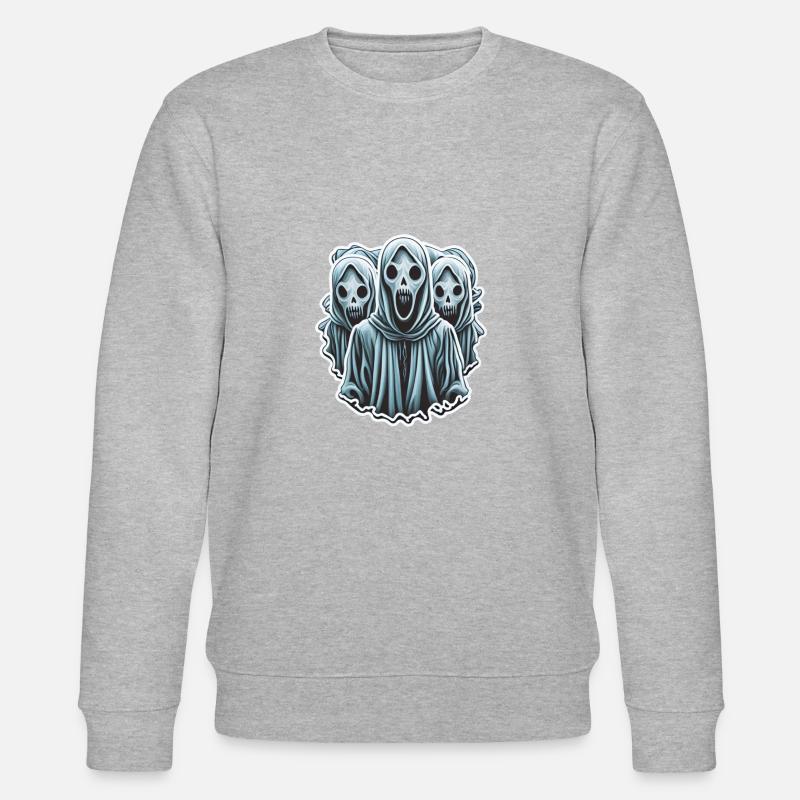 3 Gespenster - Stanley/Stella Unisex Bio-Sweatshirt CHANGER  - Grau meliert