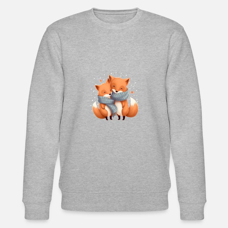 Füchse - Stanley/Stella Unisex Bio-Sweatshirt CHANGER  - Grau meliert
