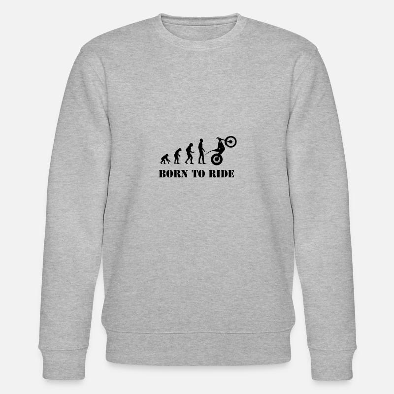Trial Evolution Né pour rouler - Sweat bio CHANGER Stanley/Stella Unisexe - gris chiné