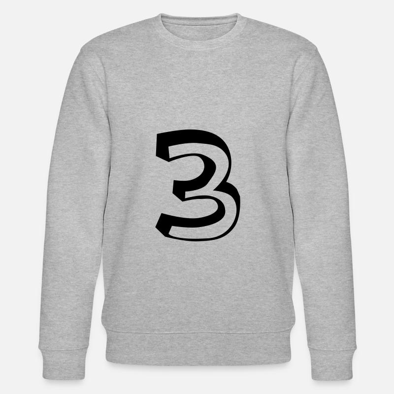 Numéro 3 - Sweat bio CHANGER Stanley/Stella Unisexe - gris chiné