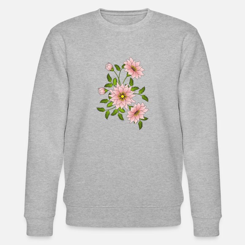 fleurs - Sweat bio CHANGER Stanley/Stella Unisexe - gris chiné