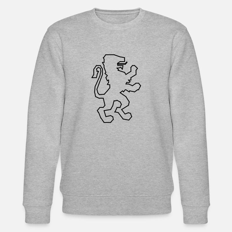 Löwe Wappen / Lion - Stanley/Stella Unisex Bio-Sweatshirt CHANGER  - Grau meliert