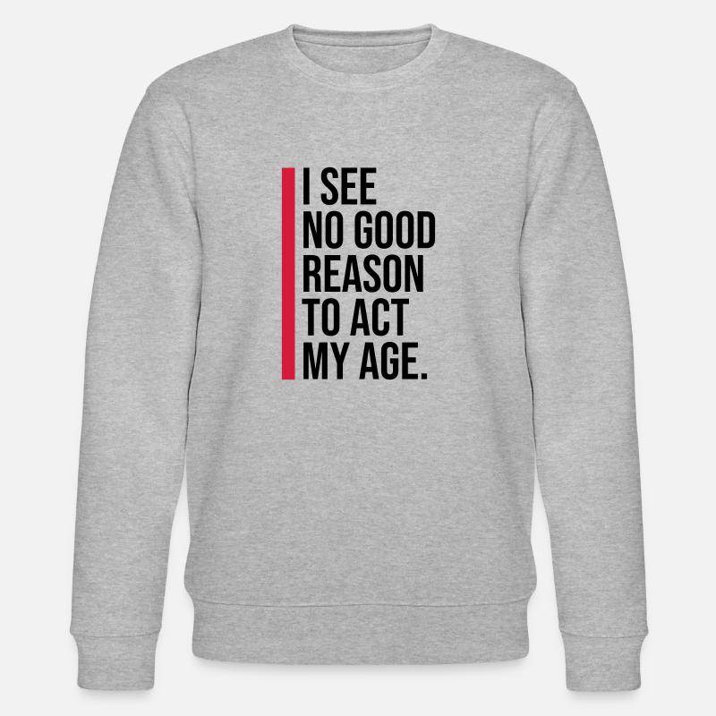 pour agir à mon âge - Sweat bio CHANGER Stanley/Stella Unisexe - gris chiné
